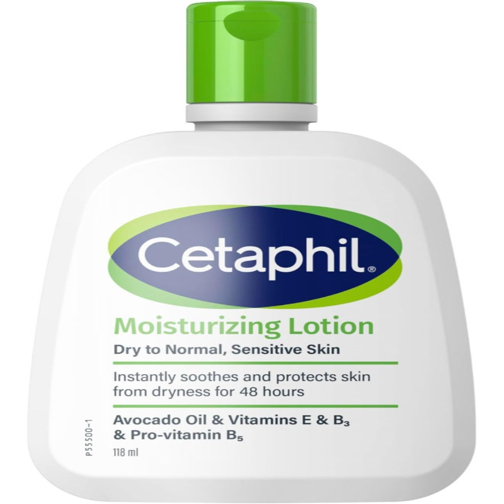 Cetaphil Moisturizing Lotion, Face & Body Moisturizer For Men & Women With Dry to Normal and Sensitive Skin, Unscented, 118ml - Image 1