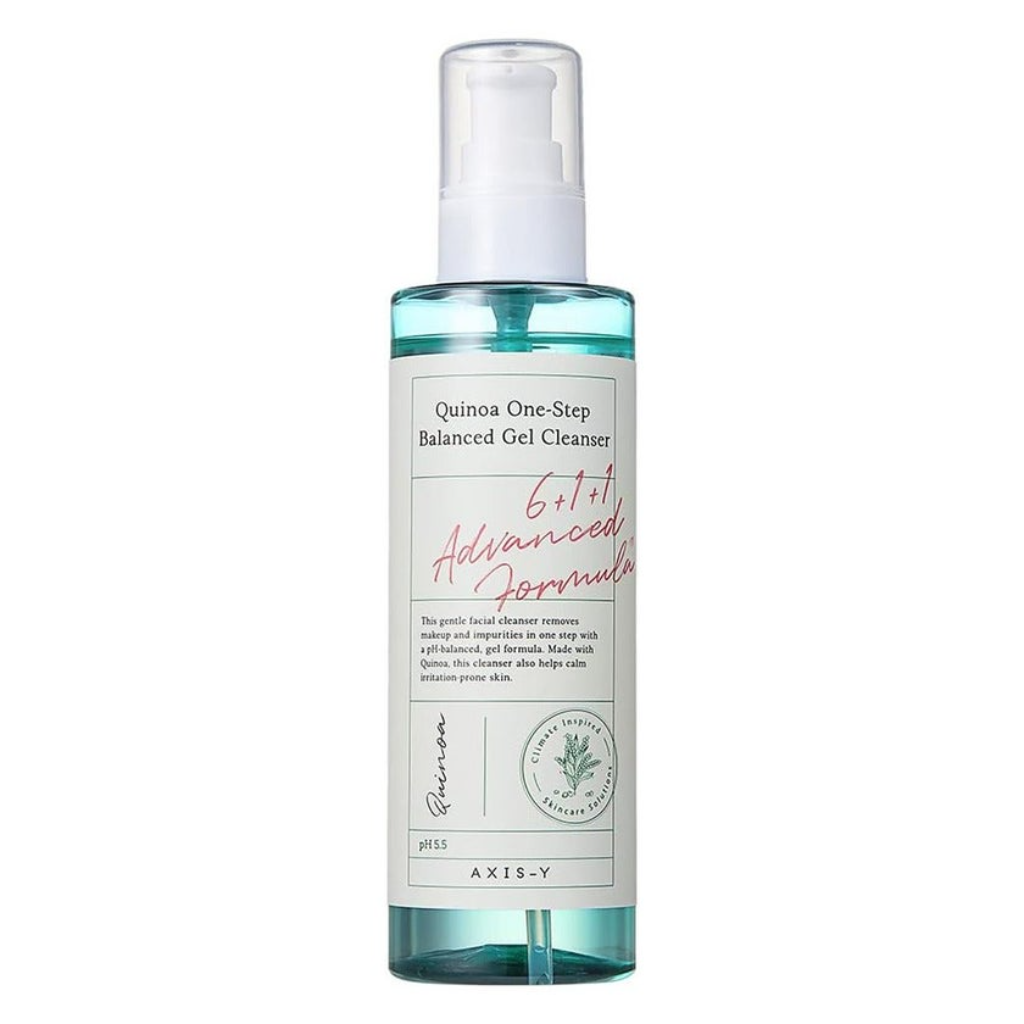 Axis-Y Quinoa One Step Balanced Clear + Hydrate Gel Cleanser 180ml - Image 1