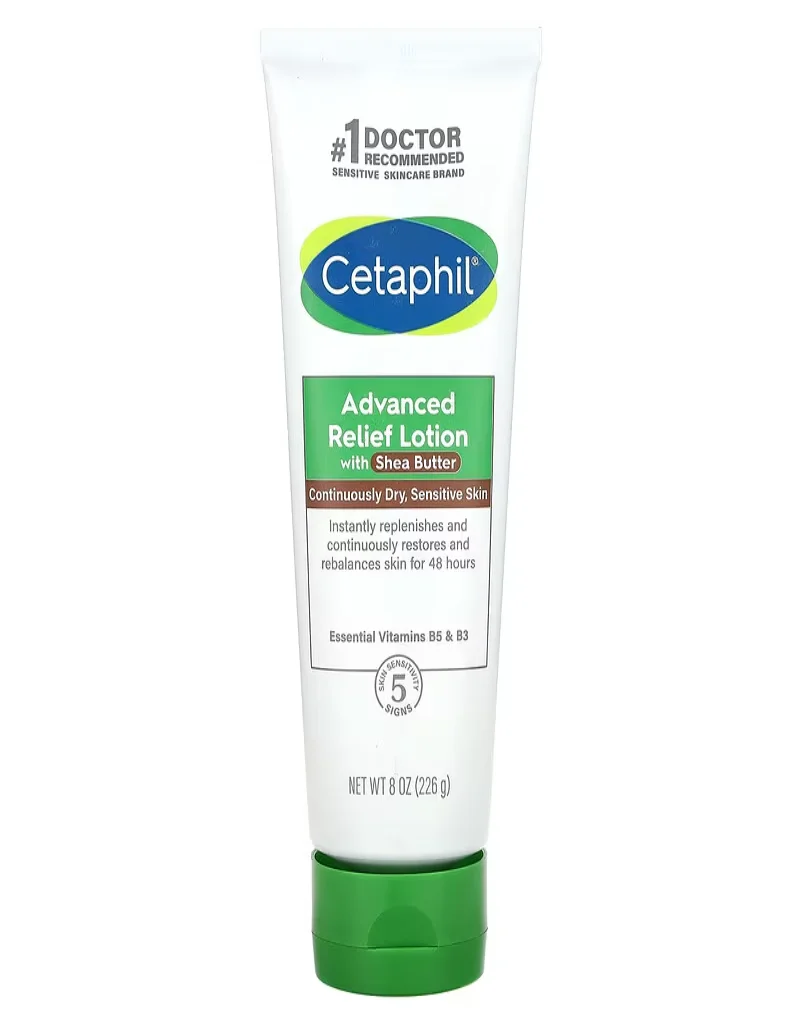 Cetaphil, Advanced Relief Lotion with Shea Butter, Fragrance Free, 8 oz (226 g) - Image 1