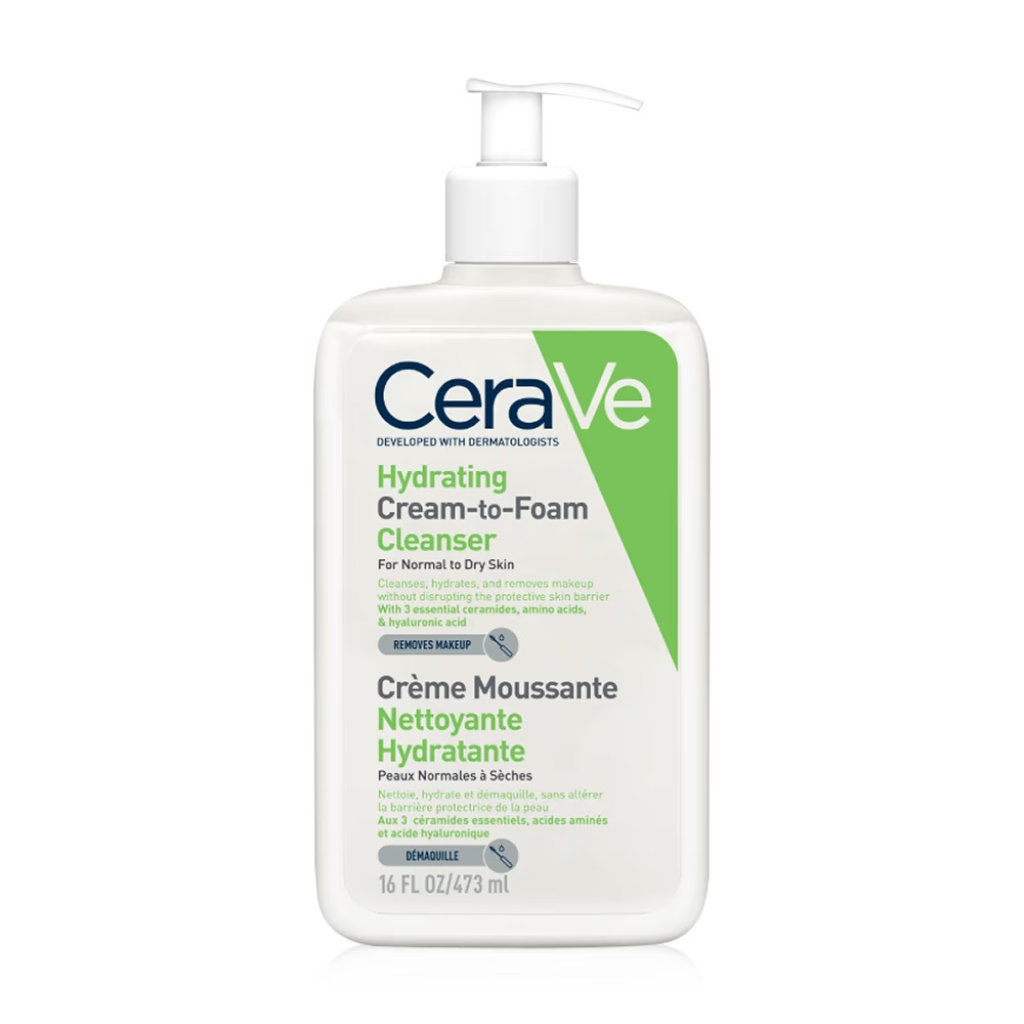 CeraVe Hydrating Cream-to-Foam Cleanse 473ml - Image 1