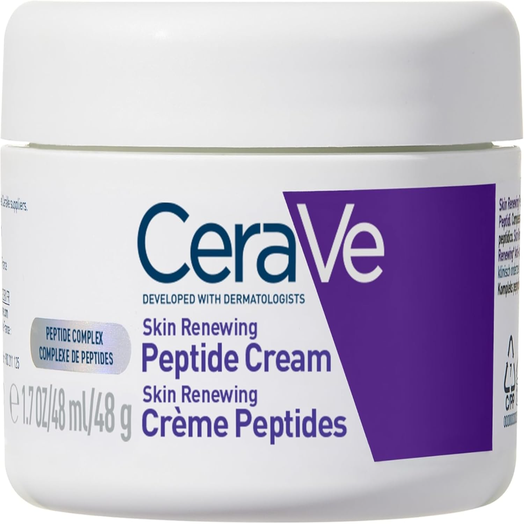 CeraVe Skin Renewing Night Cream | Niacinamide, Peptide Complex, and Hyaluronic Acid Moisturizer for Face | 1.7 Ounce - Image 1