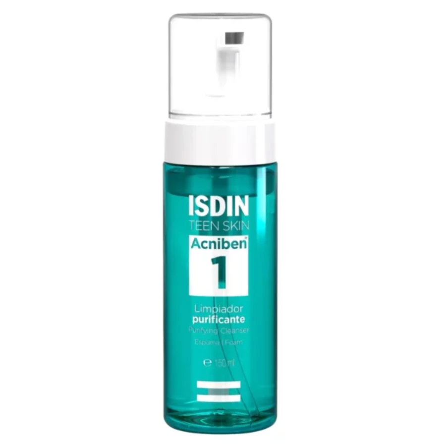New Project (15) Isdin Teen Skin Acniben Purifying Foam Cleanser For Face 150ml - Image 1