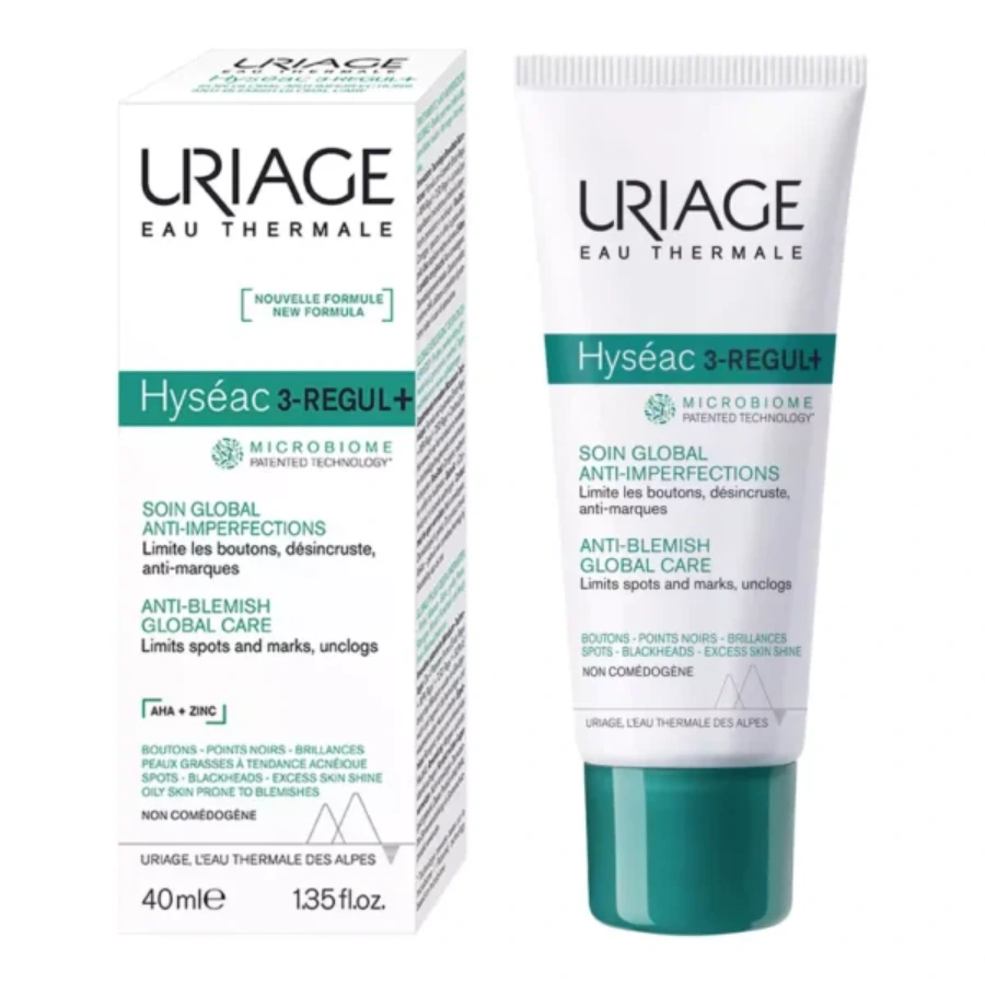 Uriage Hyseac 3-Regul+ Anti-Blemish Care With AHA For Dark Spots 40ml - Image 1