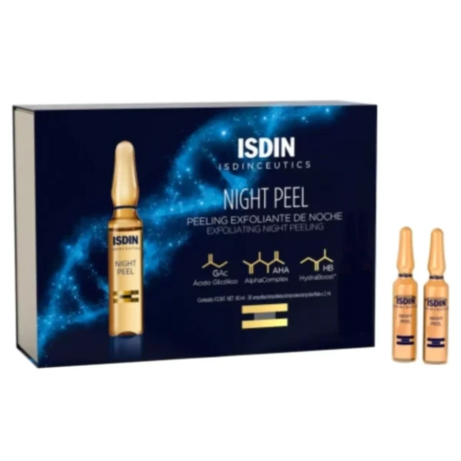 Isdin Isdinceutics Exfoliating Night Peel 2ml AHA Ampoules, Pack of 10's - Image 1