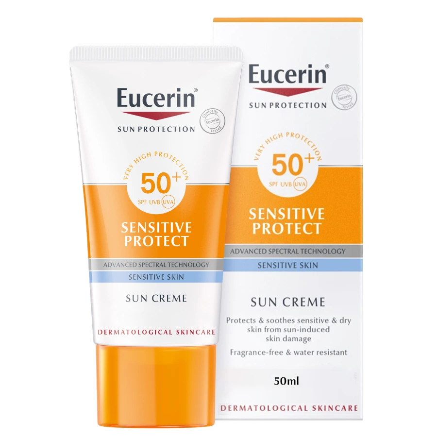 Eucerin Sun Sensitive Protect SPF50+ Sunscreen Cream 50ml - Image 1