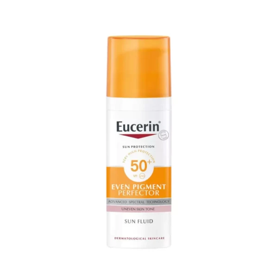 Eucerin Sun Even Pigment Perfector Fluid Sunscreen SPF50+, Sun Fluid For Uneven Skin Tone 50ml - Image 1