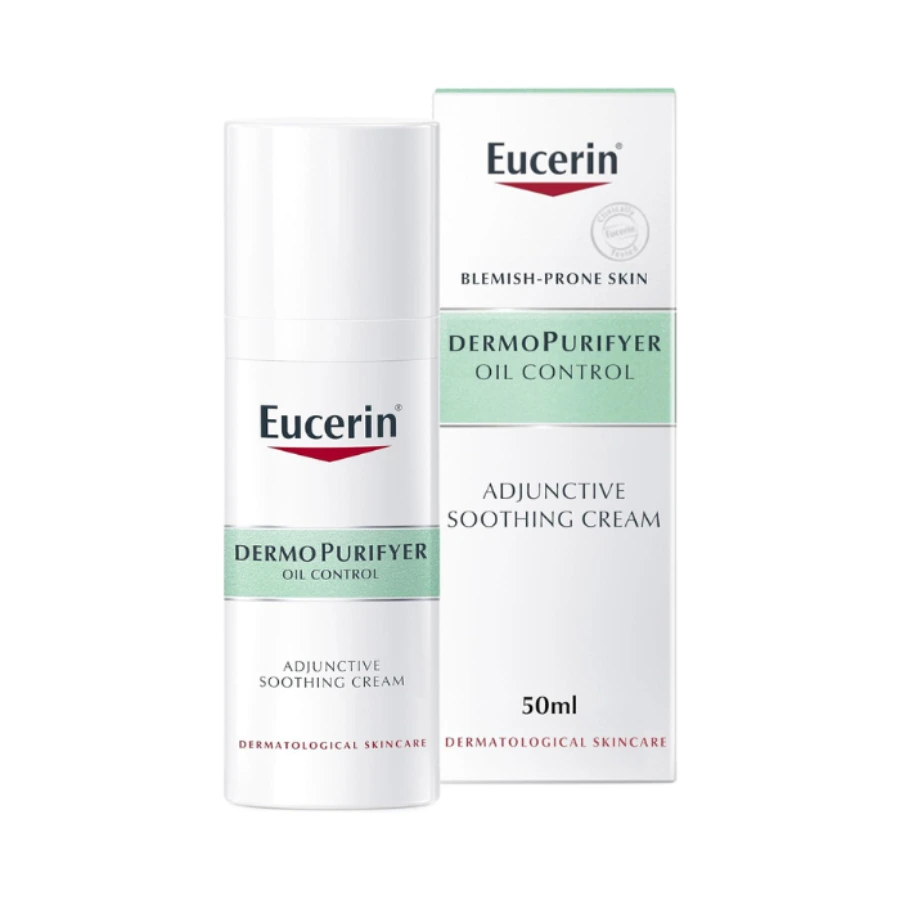 New Project - 2024-11-11T204420.562 Eucerin Dermo Purifyer Oil Control Adjunctive Soothing Cream For Blemish Prone Skin 50ml - Image 1