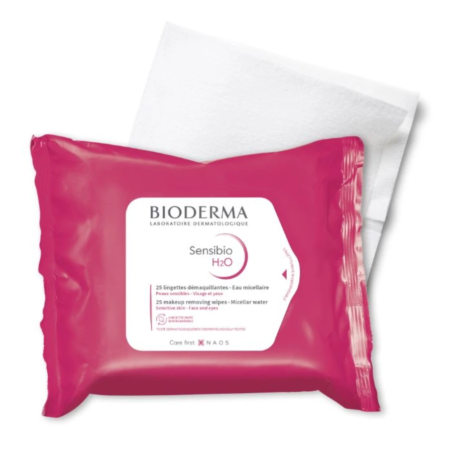 Bioderma Sensibio H2O Micelle Solution Makeup Removing Wipes 25's - Image 1