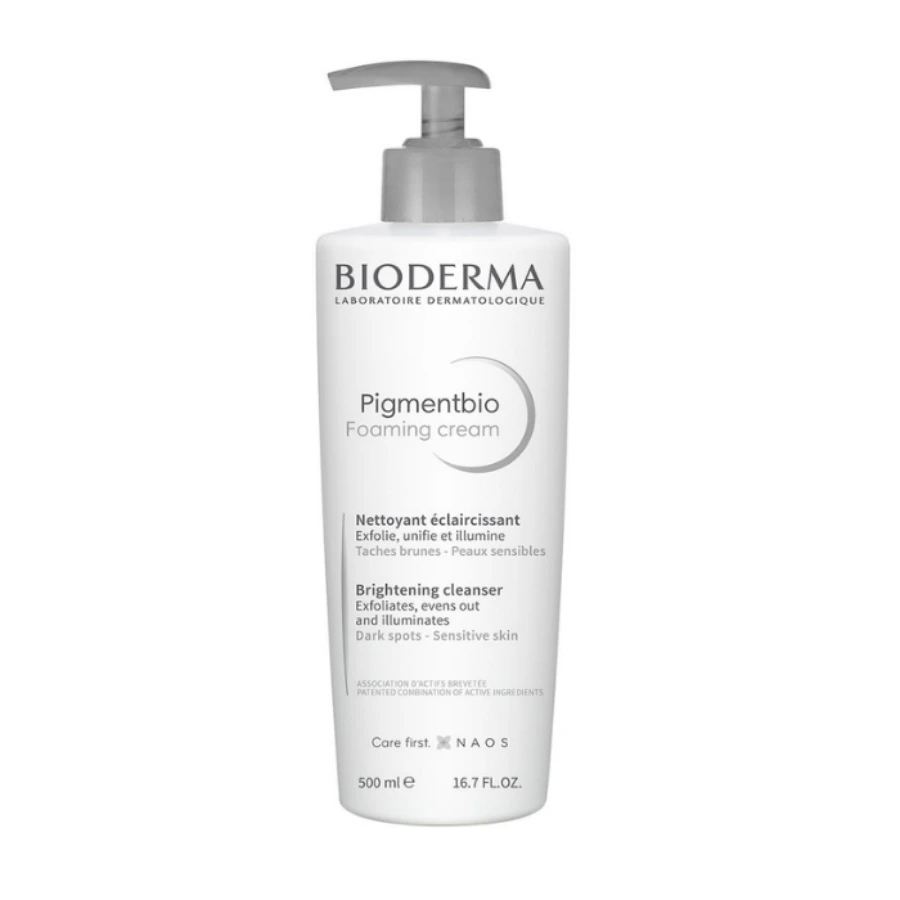 Bioderma Pigmentbio Brightening & Exfoliating Foaming Cream Cleanser 500ml - Image 1