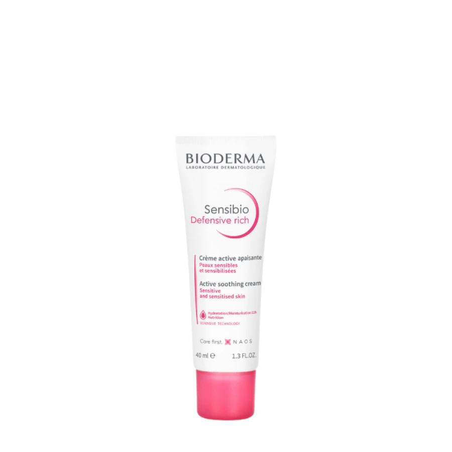 Bioderma Sensibio Defensive Active Soothing Moisturising Cream for Sensitive Skin 40ml - Image 1