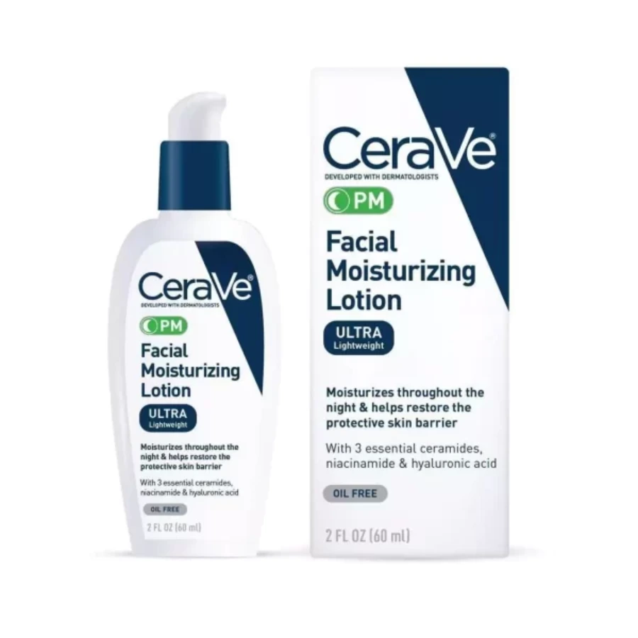 CERAVE PM FACIAL MOISTURIZING LOTION FOR NIGHTTIME - 2OZ - Image 1