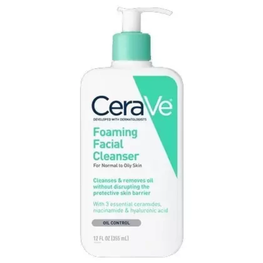 CERAVE FOAMING FACIAL CLEANSER FOR NORMAL TO OILY SKIN - Image 1