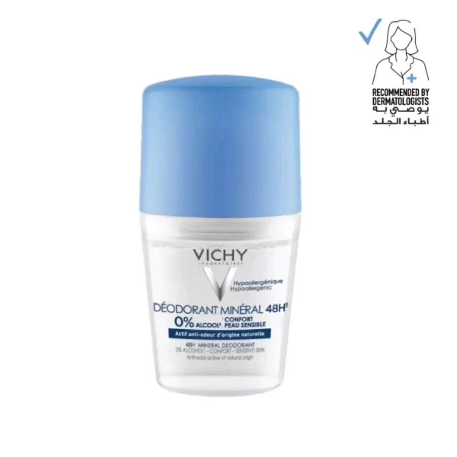 New Project - 2024-11-20T195426.573 Vichy 48H Mineral Deodorant Roll-On 50ml - Image 1