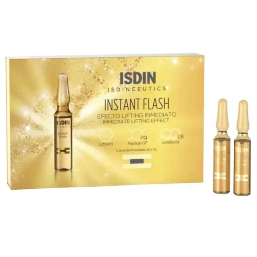 Isdin Isdinceutics Instant Flash Firming And Lifting Facial Serum Ampoules, Pack of 5's - Image 1