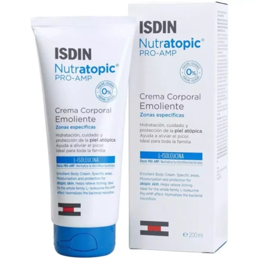 New Project - 2024-12-20T161101.105 Isdin Nutratopic Pro-Amp Emollient Body Cream For Atopic Skin With Itching 200ml - Image 1