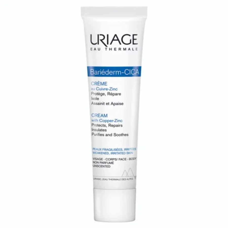 Uriage Bariederm Cica Repairing Cream With Copper & Zinc For Irritated & Sensitive Skin 100ml - Image 1