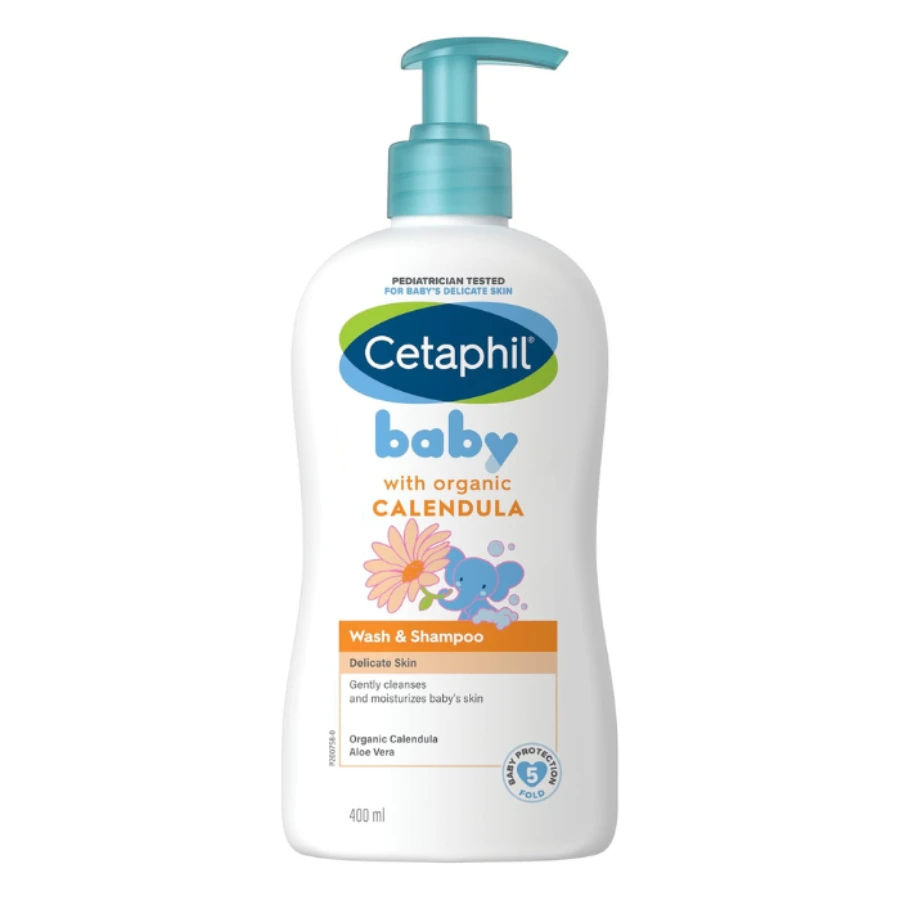 New Project (46) Cetaphil Baby Calendula Wash & Shampoo Plump 400ml - Image 1