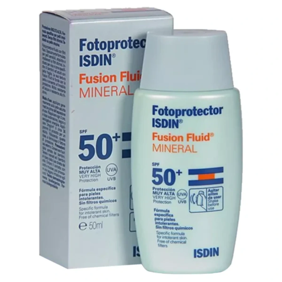 Isdin Fotoprotector Fusion Fluid SPF 50+ Mineral Sunscreen 50ml - Image 1