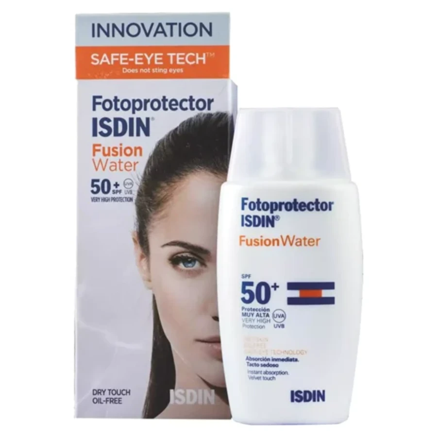 New Project (65) Isdin Fotoprotector Fusion Water SPF 50+ Fluid Sunscreen 50ml - Image 1
